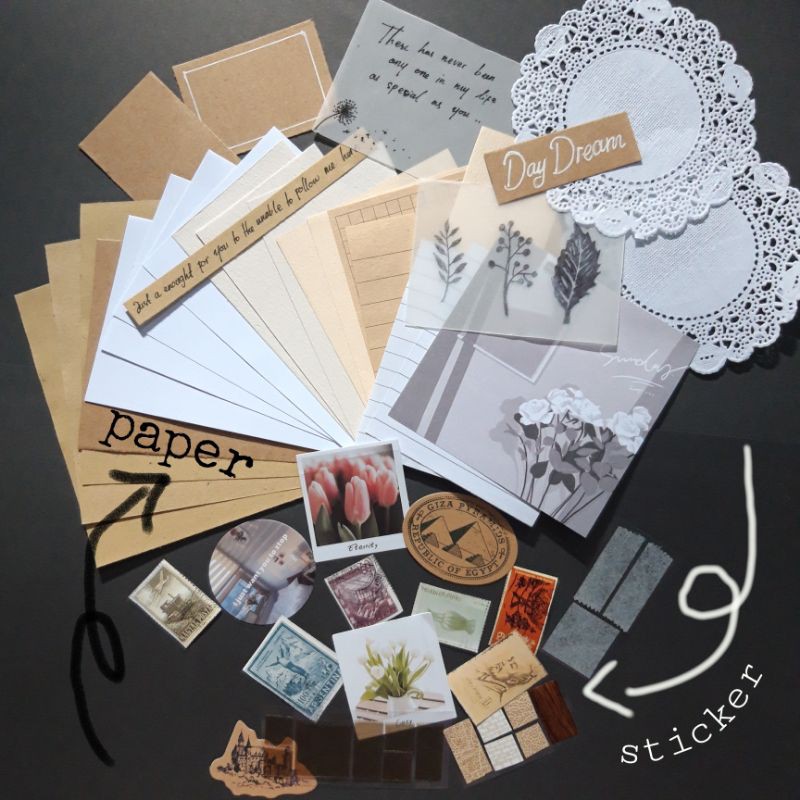 

20 PCS MINI VINTAGE JOURNALING KIT