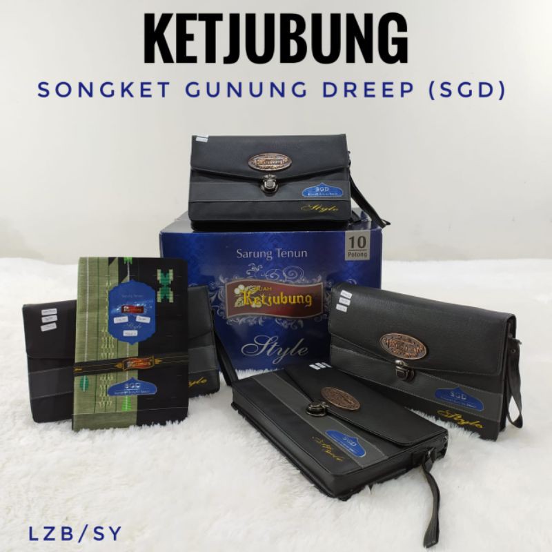 Sarung Ketjubung SGD Songket Gunung Dreep Gold Ecer Grosir SN