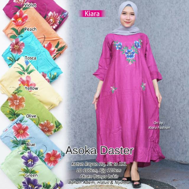 DASTER / ASOKA DASTER / BAJU WANITA / PAKAIAN WANITA / DASTER WANITA DEWASA