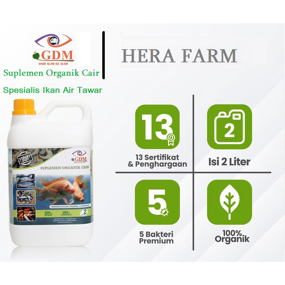 GDM Suplemen Organik Untuk Perikanan 2Liter