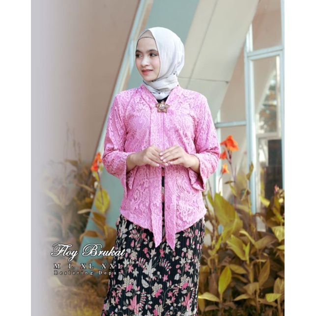 IndahKebaya | HANYA ATASAN | KEBAYA FLOY BROKAT / KARTINI / KUTUBARU BUSUI / ENCIM MODERN / TERMURAH