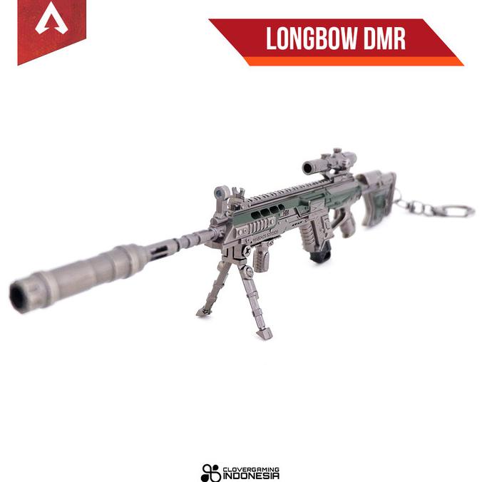 {{{{{{] Miniature Apex Longbow DMR Weapon - Keychain Figure Gaming