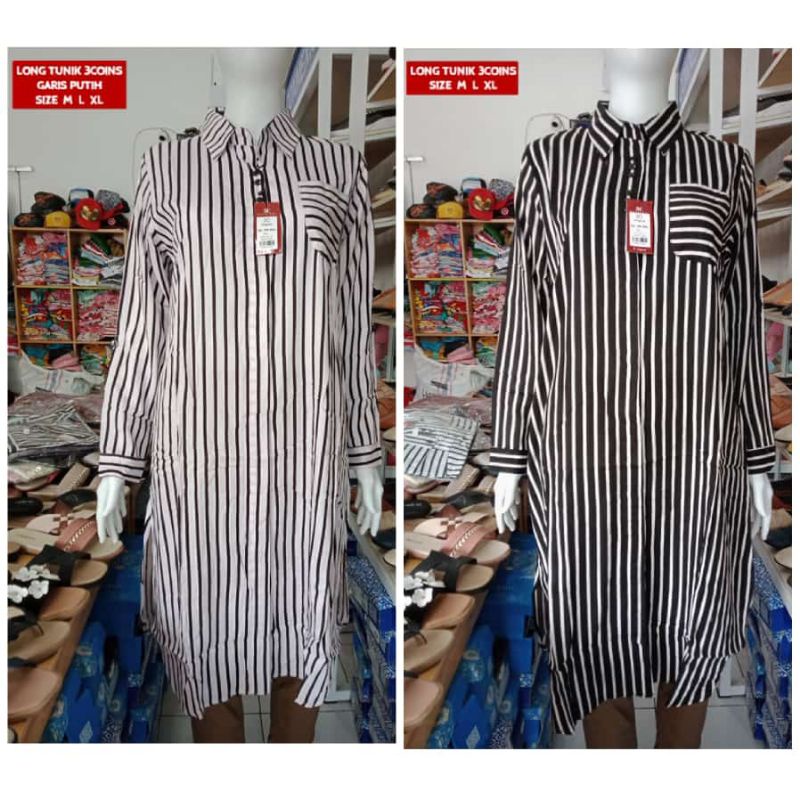 LONG TUNIK WANITA THREE COINS BRANDED MATAHARI MURAH MXBB87