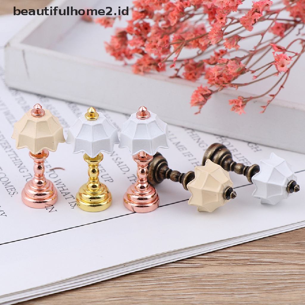 (Beautifulhome2.Id) Miniatur Lampu Skala 1: 12 Untuk Rumah Boneka