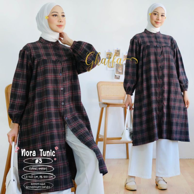 Nora tunik//flanel//ghaffa
