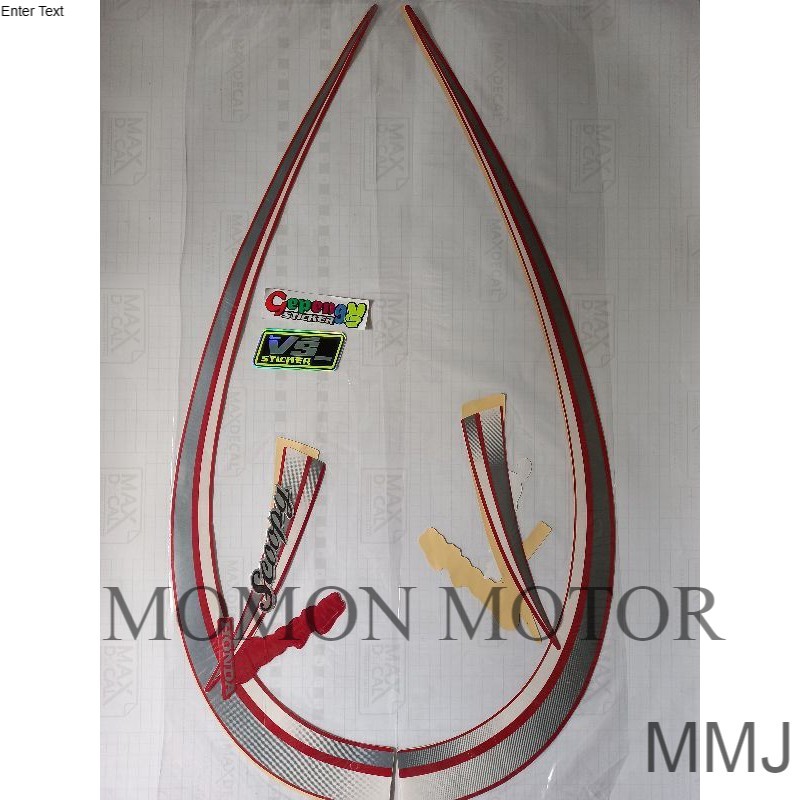 Striping sticker list body motor honda scoopy 2012