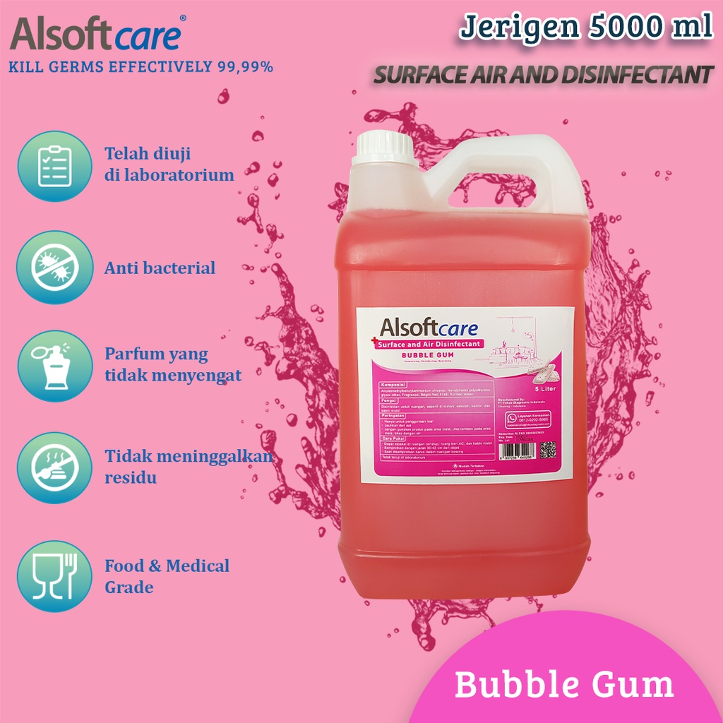 Alsoftcare Disinfektan  Pengharum Ruangan Disinfectant Refill 5 Liter