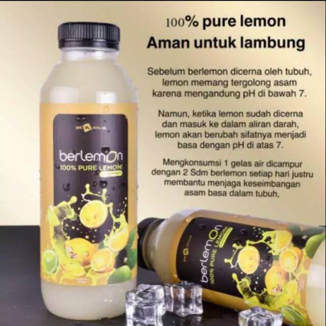 

BERLEMON 250ml by b erl cosmetics 100% lemon asli