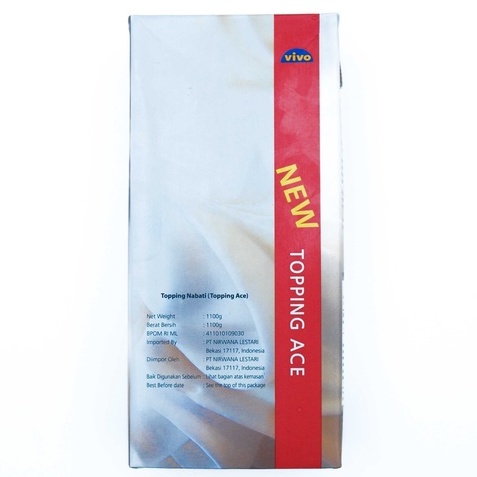 

Whipping Cream - Topping Ace Vivo - Non Dairy - 1 Liter - Whipe Wipped Krim Kocok