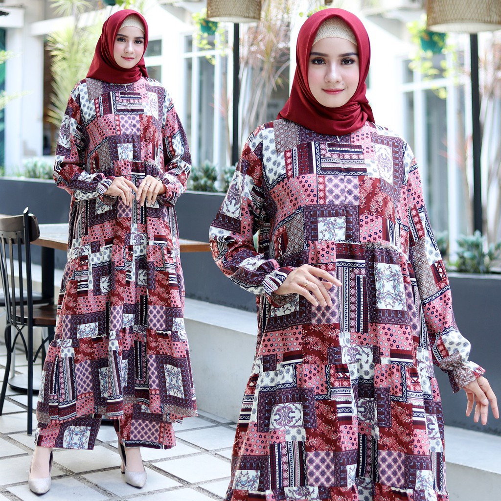 HOPYLOVY - Setelan Wanita Kekinian Habibah