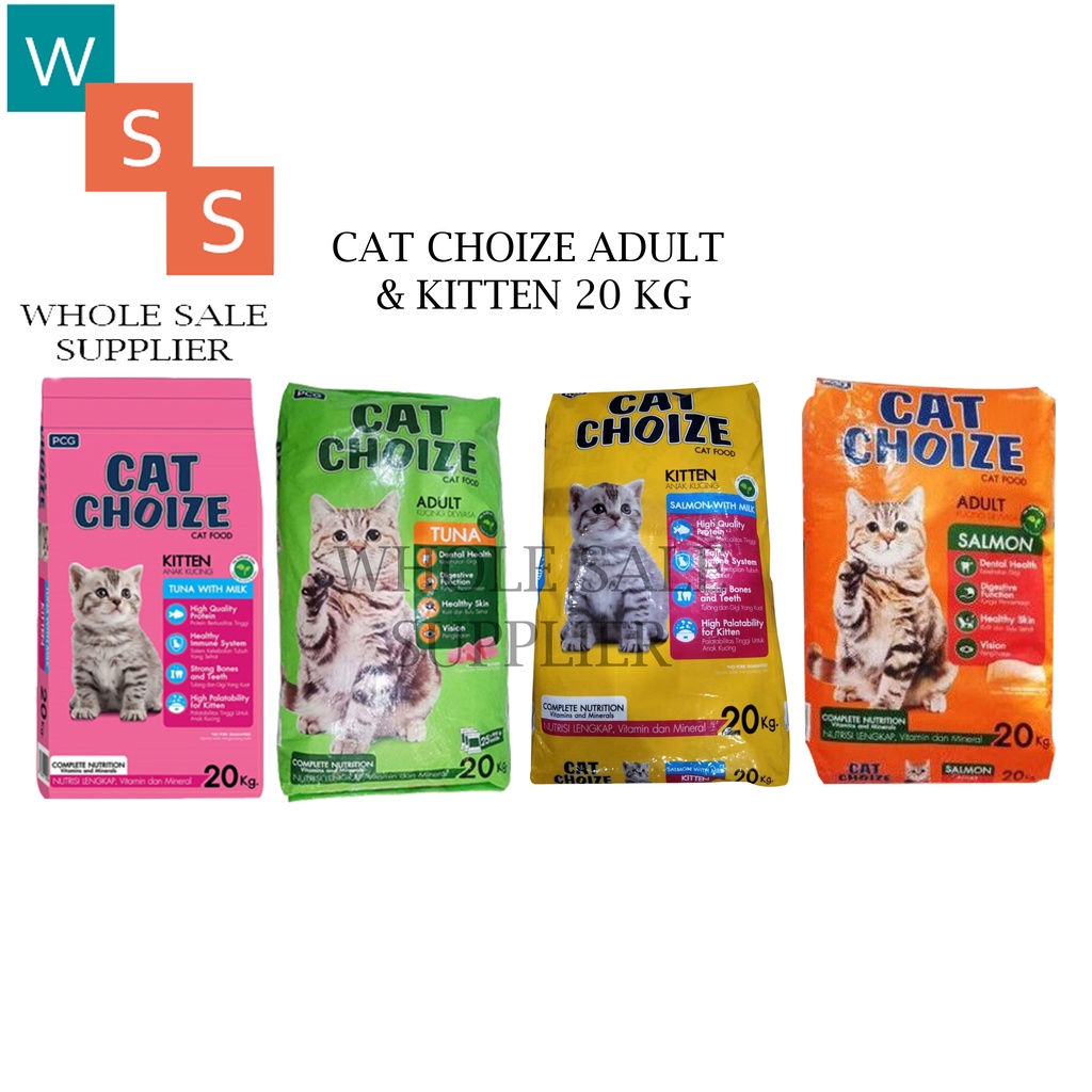 MAKANAN KUCING CAT CHOIZE ADULT &amp; KITTEN 20KG ALL VARIAN (EKSPEDISI)