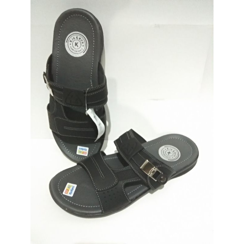 SANDAL SLOP GESPER PRIA KICKERS KULIT SINTETIS BEST SELLER