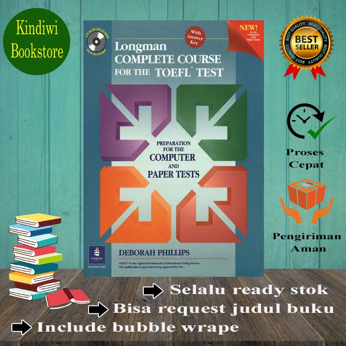 BISA COD buku baru LONGMAN complete course for the TOEFL test