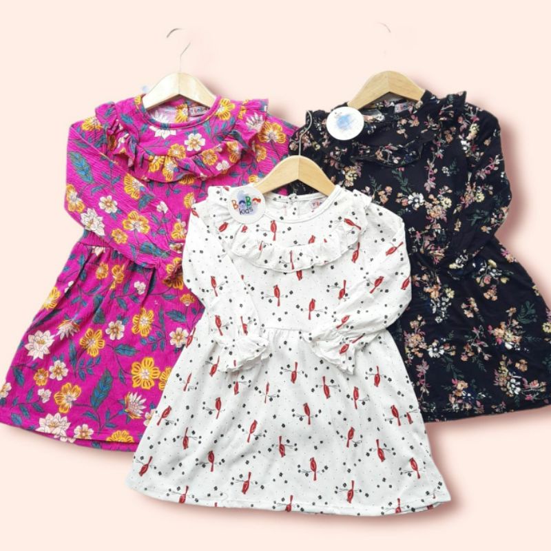 1-5TH TAZKIYA DRESS TUNIK BOBO KIDS ANAK PEREMPUAN BAHAN KAOS BOBOKIDS