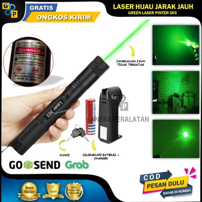 Jual Laser Leser Hijau Green Laser Pointer Jarak Jauh Baterai Charge Shopee Indonesia