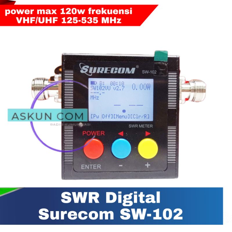 SWR Meter Digital Surecom SW-102 SWR dan power meter