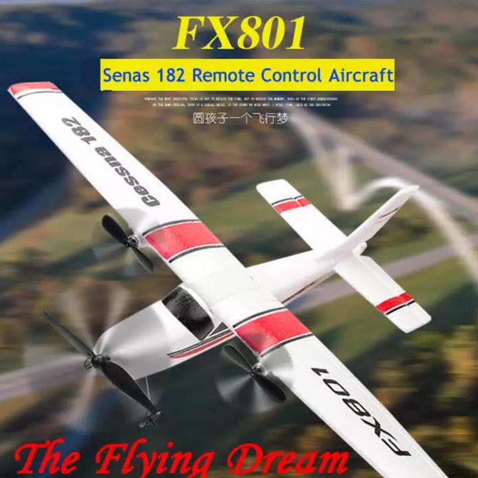 FX801 Airplane Cessna Pesawat 182 2.4GHz 2CH Rc Kapal Terbang aircraft