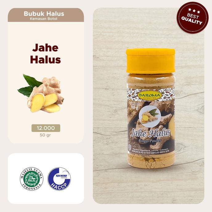 

bumbu Jahe Halus / Ginger Powder 50g - Baroma Bumbu Rempah
