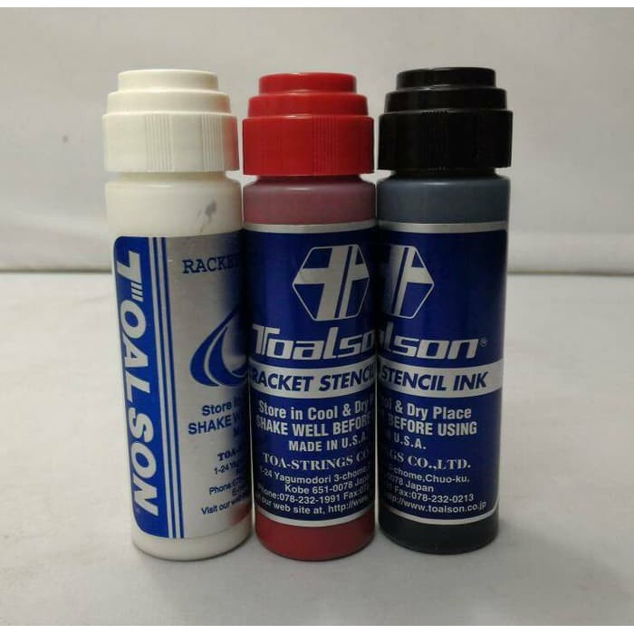 PROMO Original Toalson Racket Stencil Ink Tinta Raket TERLARIS
