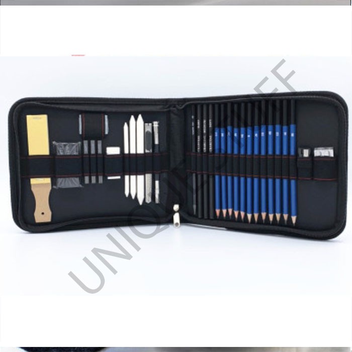 32 pcs sketching set drawing kit tools pensil gambar sketsa art manga