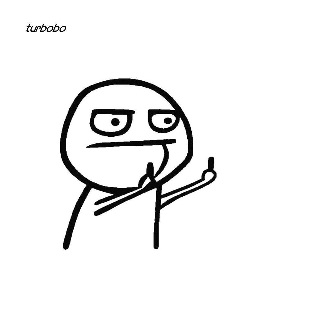 Tbb Id Stiker Gambar Kartun Jari Tengah Lucu Untuk Dekorasi