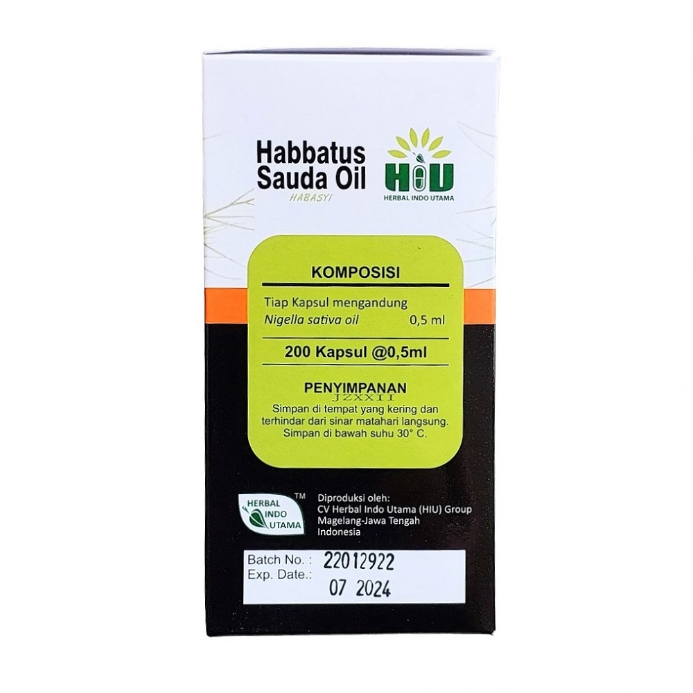 HIU Habbatussauda Habasyi Minyak Ethiopian Black Seed Cumin Oil Nigella sativa