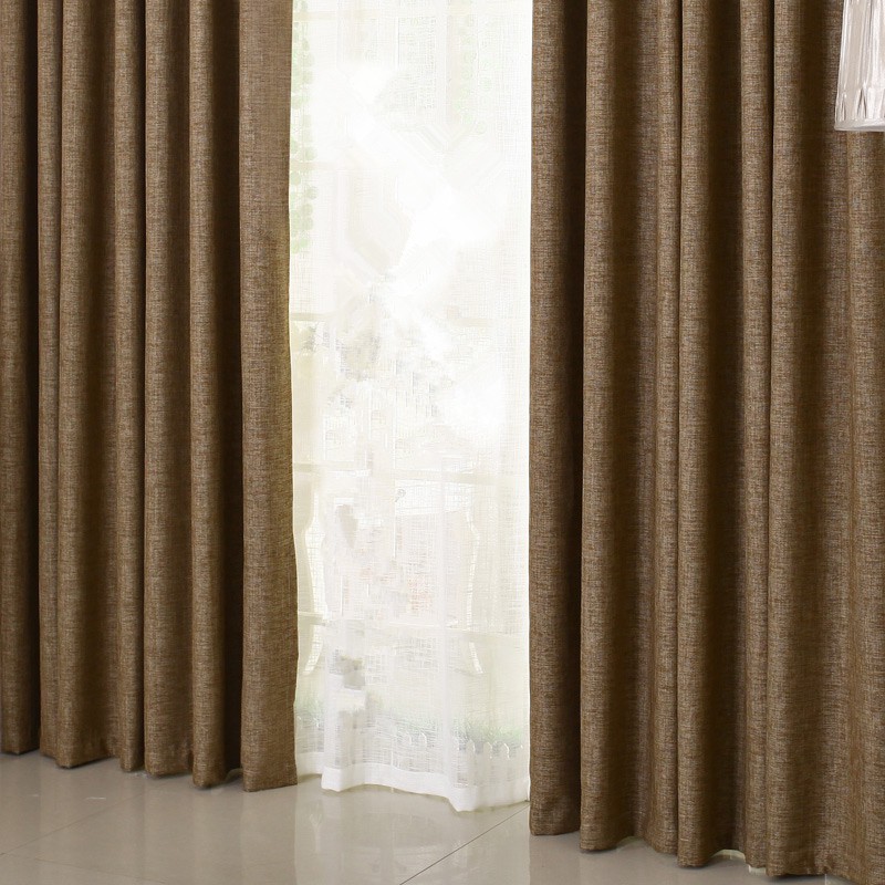 curtains brown