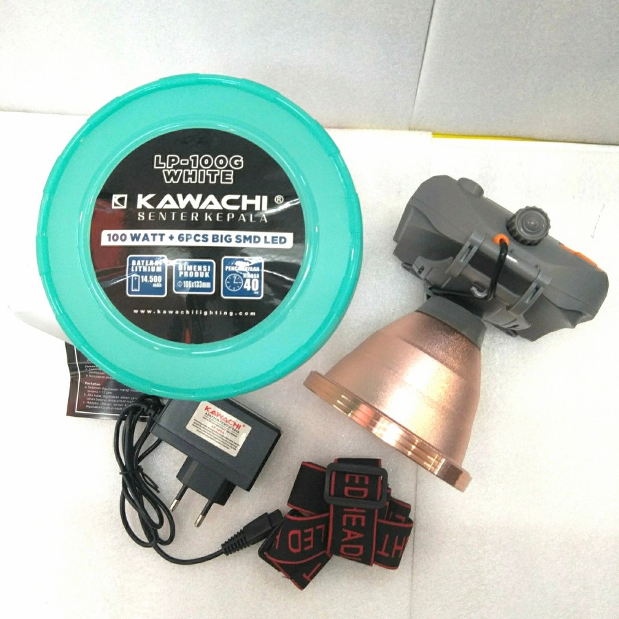 COD SENTER KEPALA CAS SMD LED HEADLAMP KAWACHI 100W LP 100G JUMBO LED 100W