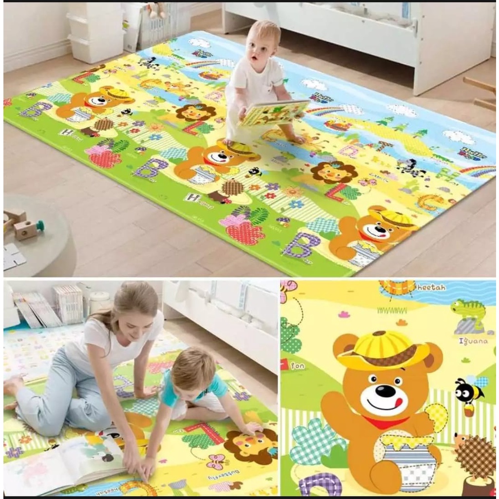 Karpet Sajadah serbaguna spon / tikar lantai karakter motif / TIKAR KECIL samak ompol bayi / 120x60cm terbaru MURAH / Tikar Lucu anak-anak