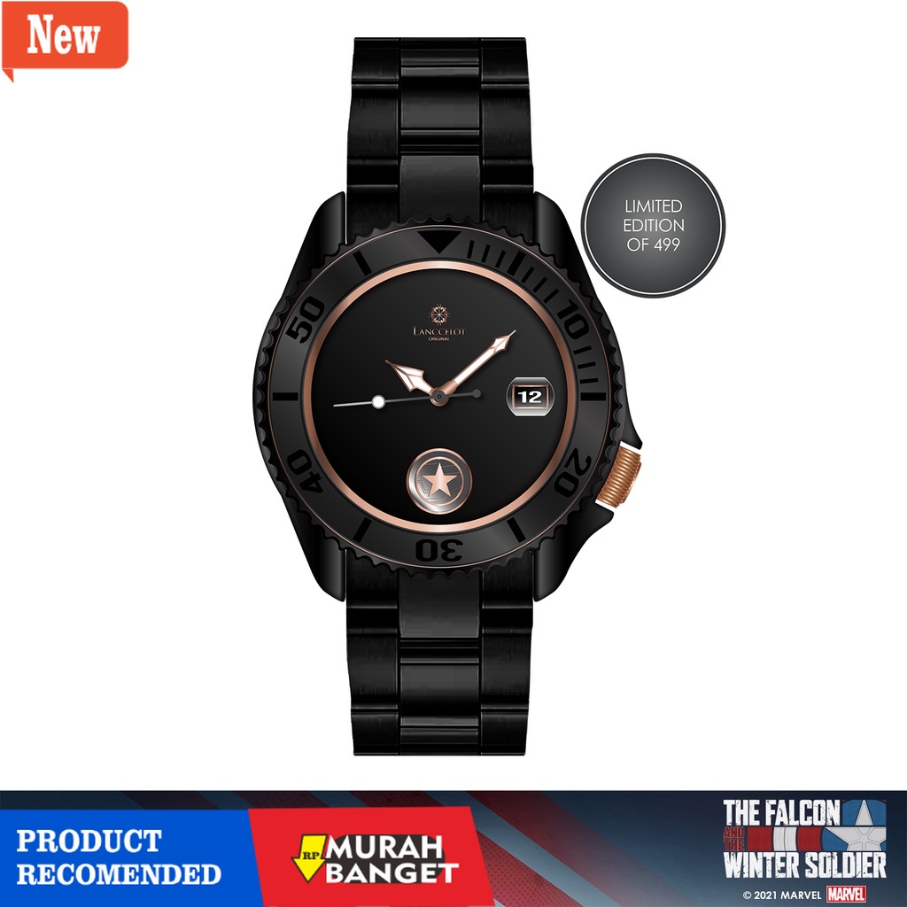 Jam tangan analog pria terbaik- Jam Tangan Marvel’s Winter Soldier – Lanccelot Male Edition