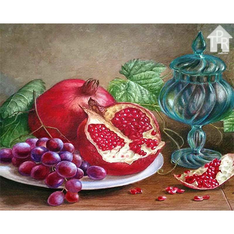 DIY - Set Melukis / painting by number kit - FRUIT 40x50cm. part-1