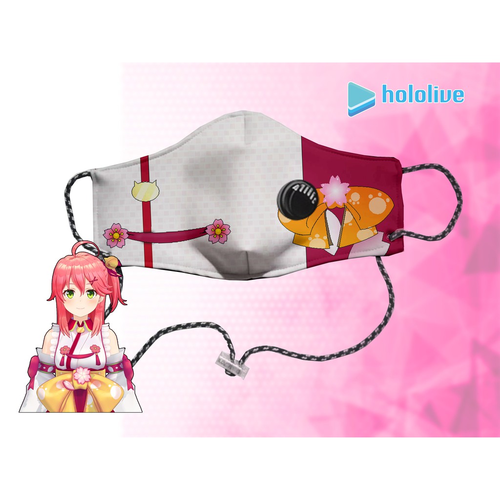 Masker Hololive SAKURA MIKO N95 2 Ply SNI