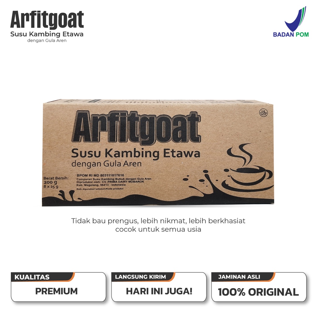 ARFITGOAT Susu Bubuk Kambing Etawa Gula Aren Original