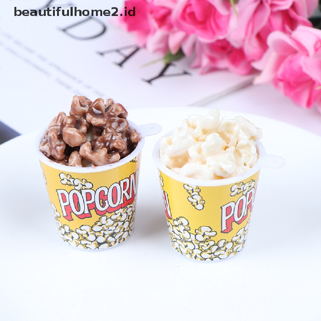 (Beautifulhome2.Id) 1pc Mainan Miniatur Ember Popcorn Skala 1: 6 Untuk Dekorasi Rumah Boneka