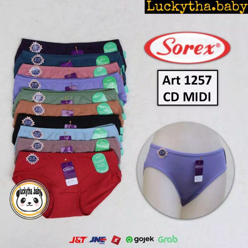 1pc_ CD wanita sorex super soft 1257 ORIGINAL  m.l.xl.xxl / celana dalam wanita sorex 1257