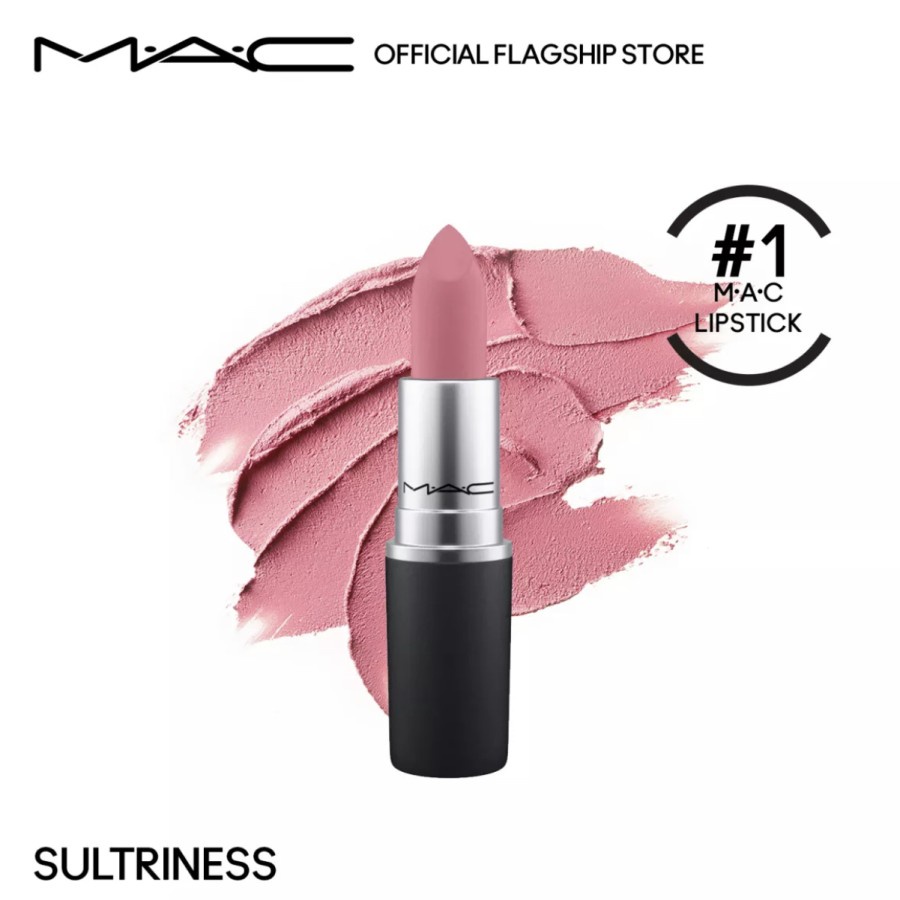 MAC Powder Kiss Matte Mate Lipstick Lipstik Original - Sultriness