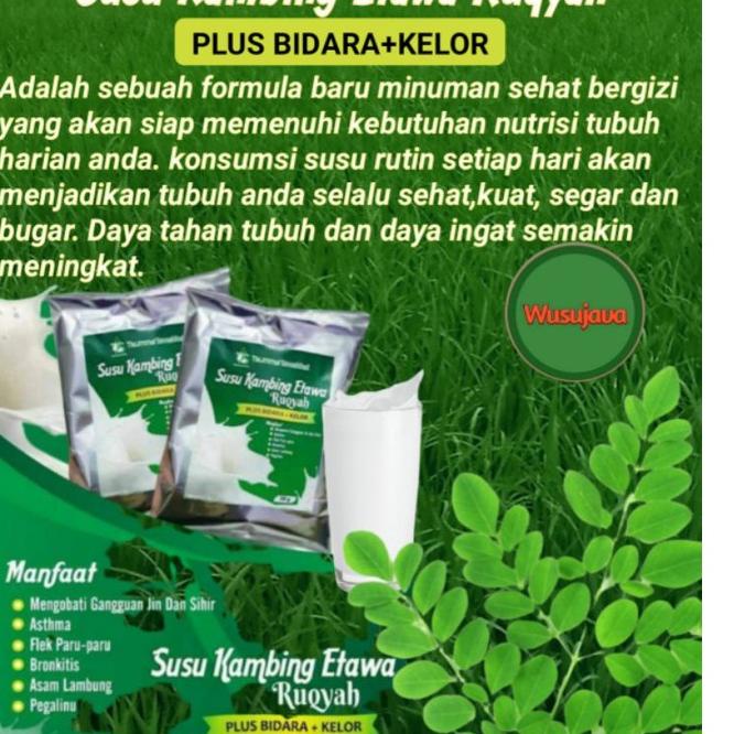 

Promo Spesial!! SUSU KAMBING ETAWA RUQYAH PLUS BIDARA KELOR HERBAL ASLI ORIGINAL ✫ 14