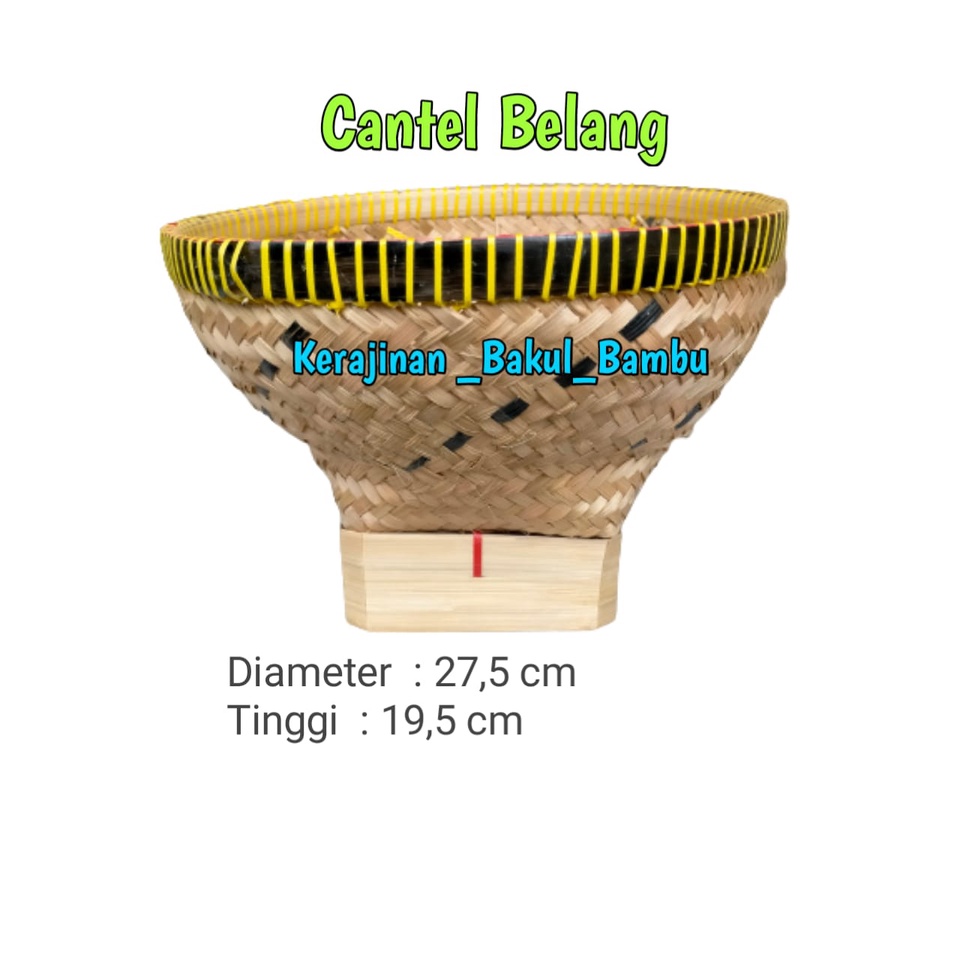 Bakul Nasi CANTEL BELANG Bakul Bambu Murah BOBOKO kerajinan tangan bambu tradisional tempat nasi