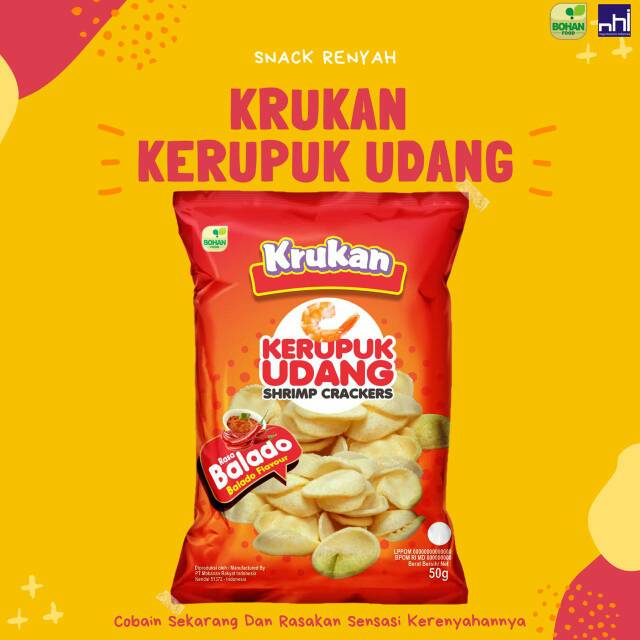 

Krupuk Udang (Krukan) rasa balado