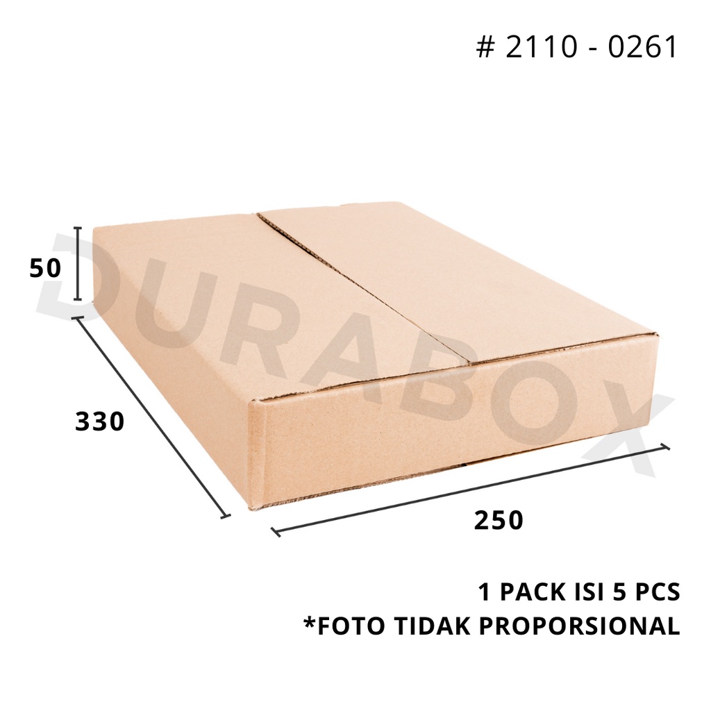

33 x 25 x 5 cm A1 | KARDUS / KARTON BOX CORRUGATED - KEMASAN / PACKAGING / PACKING MAKANAN | #2110-0261