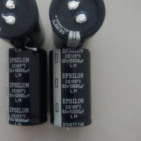 ➴ ELCO EPSILON 80V 10000UF ORIGINAL 80 V 10000 UF ✴