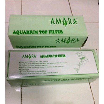 Box Kotak Top Filter Nikita / AMARA Medium 32-56 cm Aquarium Akuarium Kosong