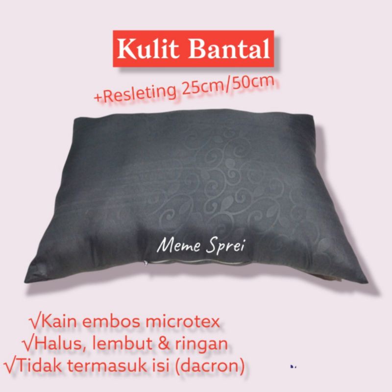 Kulit Bantal Guling Resleting. Sarung Urung Bantal Guling untuk diisi Dakron