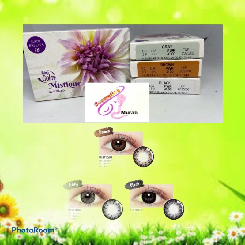 Lengkap variant // NEW COLOR MISTIQUE / softlens mistique dm 16 mm // SOFLENS HITAM