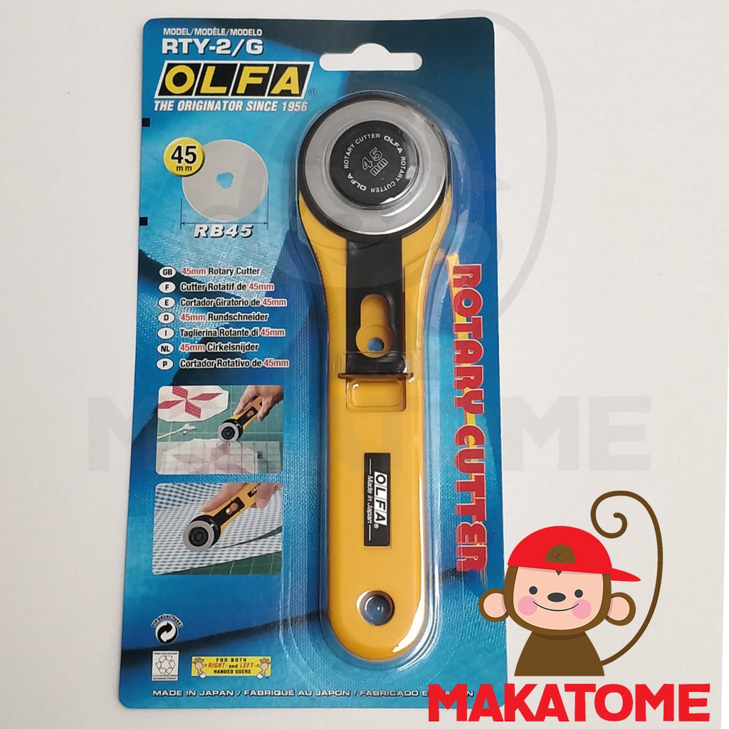 

OLFA RTY-2/G Rotary Cutter 45mm Japan 45 mm blade round circle