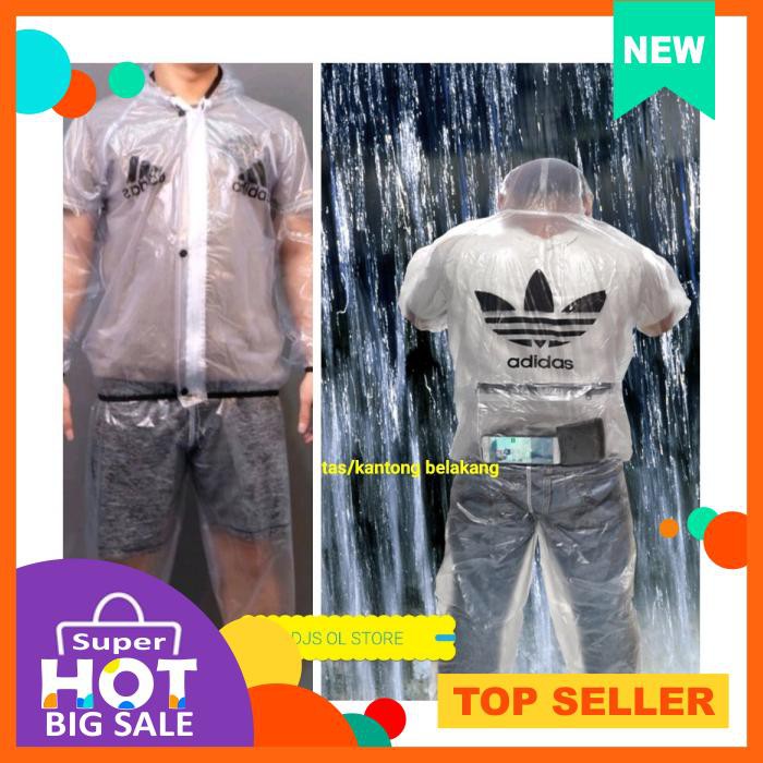 Jas Hujan Adidas Raincoat Jaket Hujan Baju Sauna Adidas Backpack