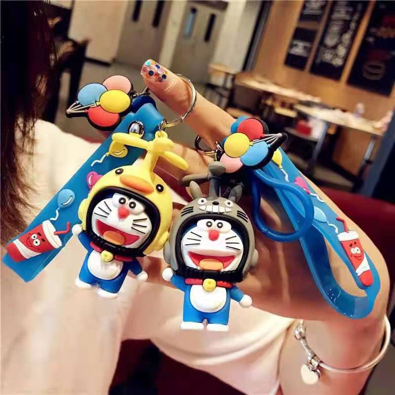 GANTUNGAN KUNCI DORAEMON / COOKIE / GANTUNGAN KUNCI DORAEMON LUCU KARET / KEY CHAIN DORAEMON