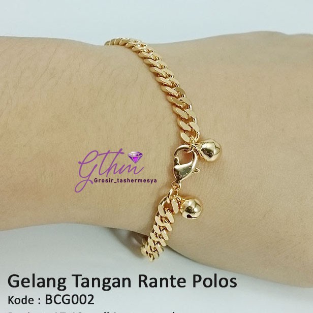 Bracelets Gelang Tangan Wanita High Quality Rante Polos BCW002 xuping