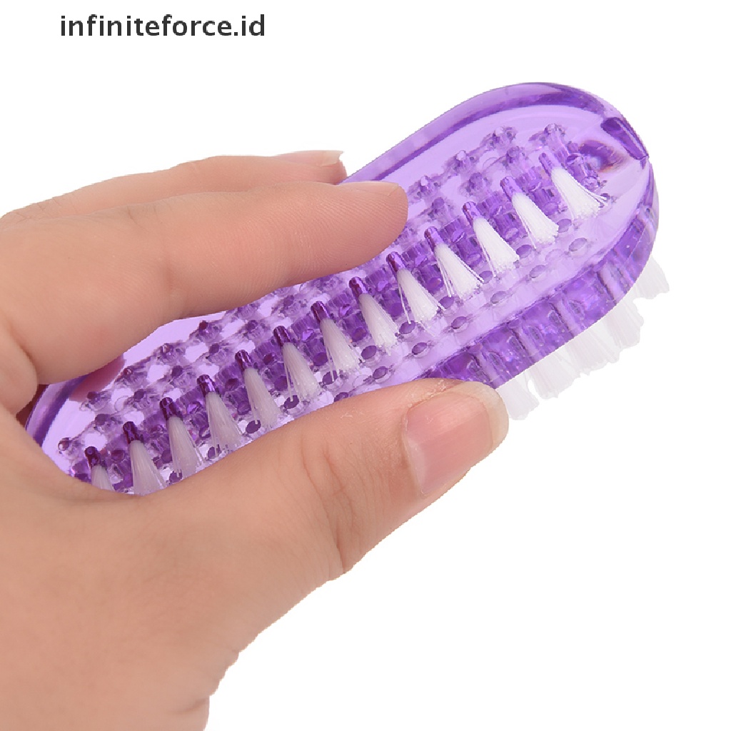 Infiniteforce.id Alat Pembersih Debu Nail Art Dua Sisi Bahan Plastik