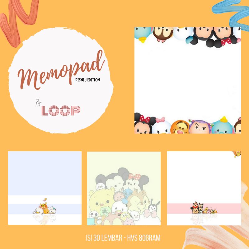 

Memo pad Lucu Disney Cartoon - Disney Edition